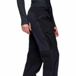 Black Diamond Dawn Patrol Hybrid Pants Women black -Ski Pants Shop black diamond dawn patrol hybrid pants women black 4