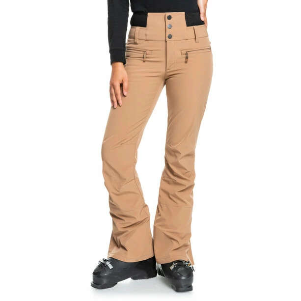 Roxy Rising High Pants Women woodsmoke 1 Roxy Rising High Pants Women woodsmoke