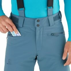 Salomon Force Pants Men mallard blue -Ski Pants Shop salomon force hose herren mallard blue 5