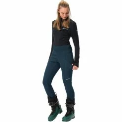 VAUDE Larice Slim Fit Tights Women dark sea -Ski Pants Shop vaude larice slim fit tights women dark sea 5